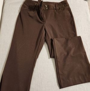 Rafaella Brown Women's Dress Pants
